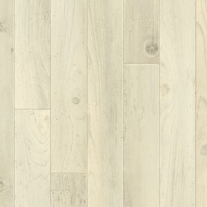 Sol Vinyle First Imitation parquet blanc rustique shabby