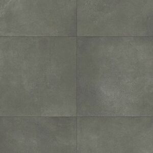 Sol Vinyle Textile Special Renovation - Carrelage carre - Gris fonce