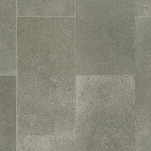 Sol Vinyle Loft - Imitation carrelage gris - Surface brillante