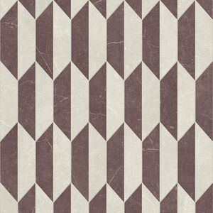 Sol Vinyle Textile - Relief 3D - Carrelage Bronx - Aubergine