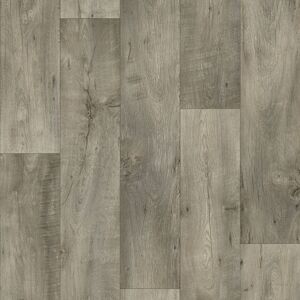 Sol Vinyle Textile - Haute Performance - Aspect parquet chêne rustique - Gris