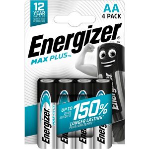 Energizer Pile alcaline AA - 4 piles LR6 Energizer Max plus