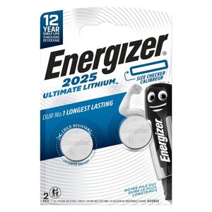Energizer Pile bouton ultimate lithium CR2025 Energizer - Blister de 2 piles Magenta
