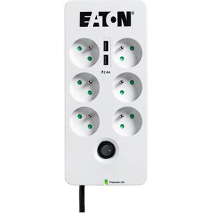 Eaton Prises de protection Eaton Protection Box 6 Fr + 2 ports USB