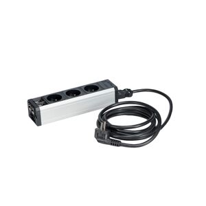 Multiprise 3 prises avec 2 connections RJ45 - câble secteur 3 m