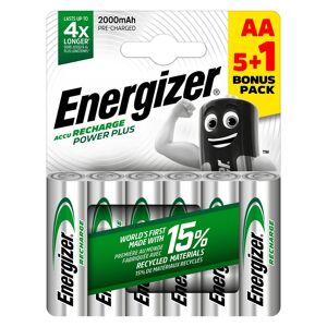 Energizer Accu rechargeable Energizer Power Plus HR06 AA- Blister de 6 accus Bleu