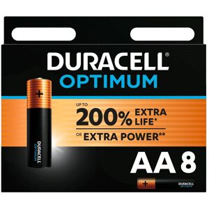 Duracell Pile alcaline AA - LR6 Duracell Optimum - Blister de 8