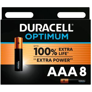 Duracell Pile Alcaline AAA - LR03 Duracell Optimum - Blister de 8