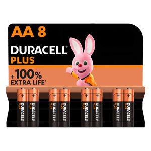 Duracell Pile Alcaline AA LR06 Duracell Plus - Blister de 8