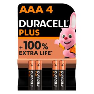 Duracell Pile Alcaline AA LR03 Duracell Plus - Blister de 4