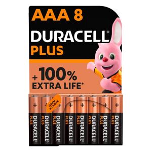 Duracell Pile Alcaline AAA LR3 Duracell Plus - Blister de 8