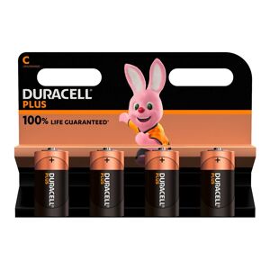 Duracell Pile C - LR14 Duracell Plus 1,5V - Blister de 4 piles