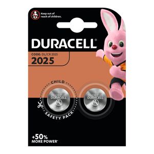 Duracell Blister 2 piles Lithium Duracell CR2025 Rouge
