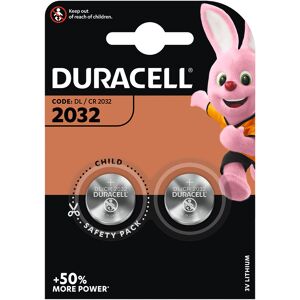 Duracell Blister 2 piles Lithium Duracell CR2032 Noir