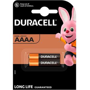 Duracell Piles alcalines Duracell spéciales AAAA 1,5 V, lot de 2 (LR8D425) Aluminium