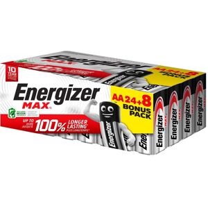 Energizer Pack 24 piles alcaline Energizer Max AA LR06 + 8 offertes