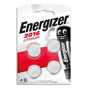 Energizer Pile Lithium 2016, pack de 4 piles - Lot de 3 Orange