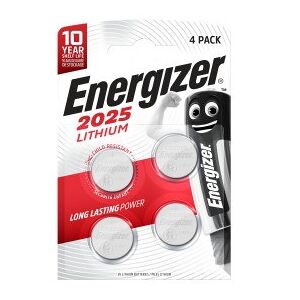 Energizer Pile Lithium 2025, pack de 4 piles - Lot de 3