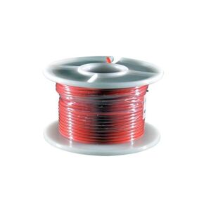 Fil electrique 0,75mm² 25m Brazoline rouge