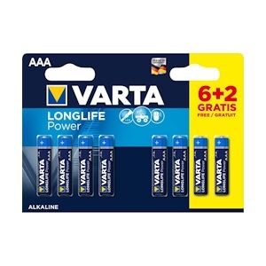 Varta pile Alcaline Aaa 1.5 V High Energy 8-promotional Blister