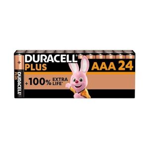 Duracell piles alcalines AAA Plus, 1.5 V LR03 MN2400, paquet de 24