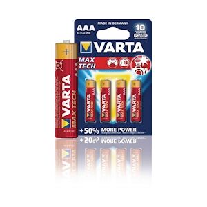 Varta pile Alcaline Aaa 1.5 V Max Tech 4-blister