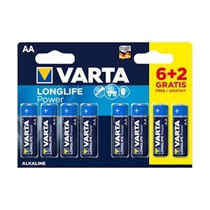 Varta piles Alcalines Aa 1.5 V High Energy 8-promotional Blister