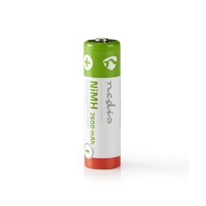 Nedis pile Rechargeable Ni-mh Aa 1.2 V 2 600 Mah 4 Pièces Blister