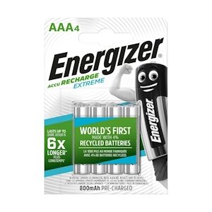 Energizer batterie Rechargeable Nimh Aaa 1.2 V Extreme 800 Mah 4-blister