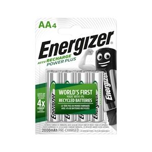 Energizer batterie Rechargeable Nimh Aa 1.2 V Power Plus 2000 Mah 4-blister