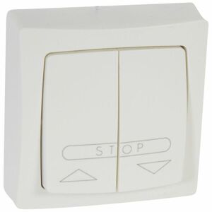 Legrand Poussoir pour volets roulants ASL appareillage saillie complet blanc - LEGRAND - 086010