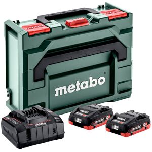 Metabo Set de base 2 batteries 18V 4Ah LIHD + chargeur rapide + coffret METABOX - METABO - 685130000