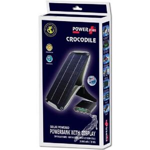 Non communiqué power plus - chargeur solaire 5w avec batterie crocodile - Publicité