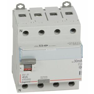 LEGRAND Interrupteur différentiel DX³ ID - Vis/Vis 4P - 400V~ 40A - Type AC - 30mA - Départ bas - 4M - Publicité
