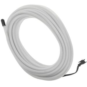 BEMATIK Câble électroluminescent 5mm 5m transparent blanc câble spiralé avec batterie Blanc - Publicité