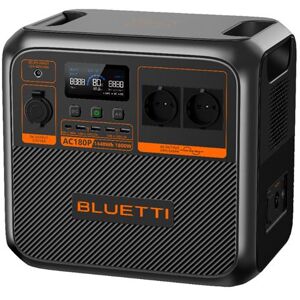 Non communiqué BLUETTI AC180P Générateur Électrique Portable, 1440Wh Batterie LiFePO4 de Secours, 2 Sorties CA 1800W (2700W Pic), AC180 version améliorée Gris - Publicité