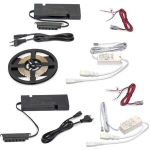 Non communiqué Emuca Kit de LED Strip Kit Lynx Premium 9.6W/m IP20, longueur 5m, Coner avec convertisseurs 12V DC, Câbles et capteurs DOOR (proximité), Plastique Indeterminé - Publicité