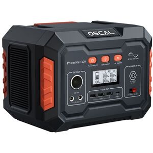 Non communiqué OSCAL PowerMax300 Station ÉLectrique Portable 300W Générateur d'énergie Groupe Électrogène Sauvegarde pour Randonnée,Voyage,Camping Noir - Publicité