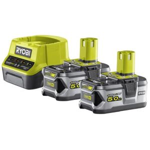 Pack chargeur rapide Ryobi One+ avec 2 batteries 18 V Li 5 Ah RC18120250 - Publicité