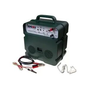 Gemi Elettronica Electrificateur de clôture electrique 5 km double alimentation (batterie)12v / 220v clôture electrifiee b/12 extrafort pour anim