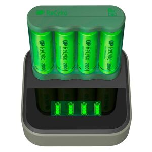 GP Batteries 4xaa Nimh 2100mah Battery Charger Vert,Noir Vert,Noir One Size unisex - Publicité