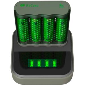 GP Batteries 4xaa Nimh 2600mah Battery Charger Vert,Gris Vert,Gris One Size unisex - Publicité