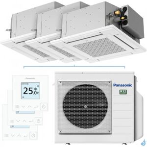 Tri split PANASONIC Cassette PY3 CU-3Z52TBE 5.2kW tailles 20 + 20 + 20 Cassette 4 voies 60x60 S-M20PY3E + S-M20PY3E + S-M20PY3E - Publicité