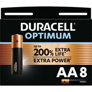 Duracell Piles Alkaline Optimum AA X8