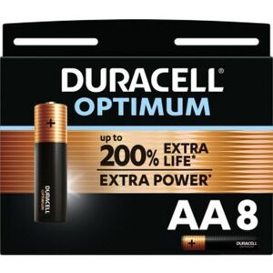 Duracell Piles Alkaline Optimum AA X8