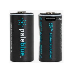 PALE BLUE Piles Rechargeables CR123 USB-C