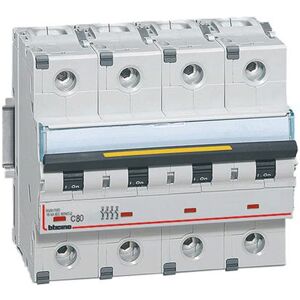 Bticino interrupteur magnétothermique-4P C 80A 16kA 6 modules FT84C80