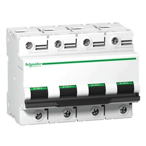 Schneider Interrupteur magnétothermique 4P 80A 10KA C 6 modules A9N18372 - Publicité