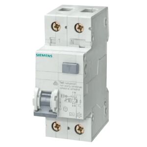 Siemens Interrupteur magnétothermique différentiel Siemens 1P+N 25A 30mA type AC 6kA 2 modules 5SU13561KK25