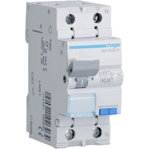 Disjoncteur différentiel Abb 40A 30mA 1P+N type A 6KA 2 Modules DS201C40A30